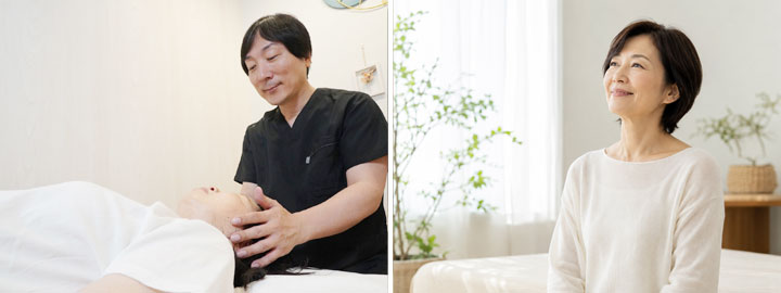 頭の神経整体で脳と体の緊張を抜く整体施術イメージ