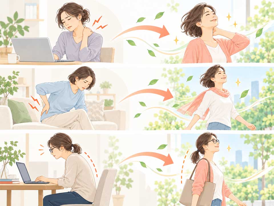 お客様のお悩みが変化していくイメージ