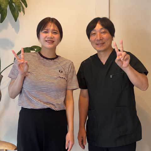 産後の骨盤調整で、腰痛と反り腰も改善された女性